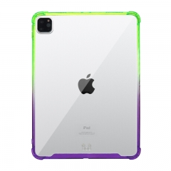 Ultra-Thin Gradient Crystal Clear Soft Tpu and hard acrylic Case Cover For Apple...