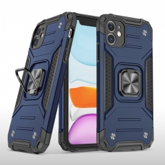 2 in 1 Hybrid Armor ring cover shockproof phone cases Case for Iphone 11