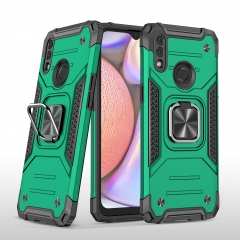 Hot sale ring holder phone case for samsung a10s hard armor car magnetic military shockproof cover
