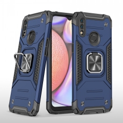 Hot sale ring holder phone case for samsung a10s hard armor car magnetic military shockproof cover