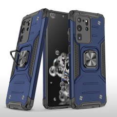 2020 Fashional Mobile Phone Cover For SAM S20 ULTRA TPU PC Hybrid Case Magic Metal Ring Hilder 