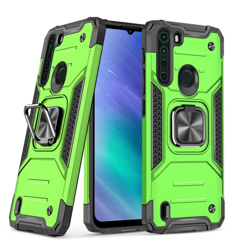 Cover for MOTO ONE FUSION Case Rugged Military Style Kickstand Ring Shockproof Soft Silicone Micro-Matte Hard PC Anti Scratch