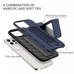 Comfortable beautiful wristband blue 2020 tpu+pc new case for iphone12 6.1