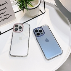 for iphone 13 pro camera protection phone Cover TPU PC Transparent Phone Cases For iPhone 11 12 13