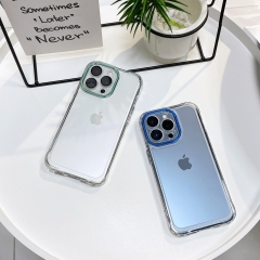 for iphone 13 pro camera protection phone Cover TPU PC Transparent Phone Cases For iPhone 11 12 13