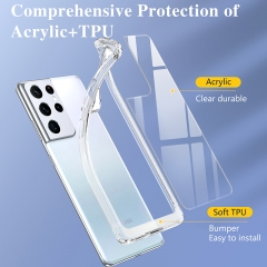 New Thin Shockproof Transparent Clear Phone Cover For Samsung S20 S21 S22