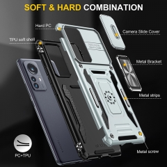 for xiaomi 12 pro luxury Hybrid kickstand phone cover