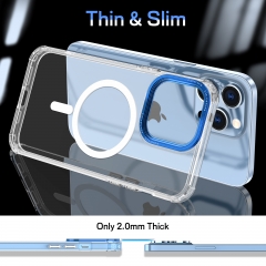 Transparent metal camera Back Cover For iPhone 14 13 12 11