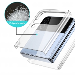Anti-Shockproof Cell Phone Cases Wholesale Acrylic Clear Case For Samsung Galaxy Z Flip 4 Waterproof Case