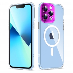 Hybrid TPU Acrylic shockproof Magnetic Wireless Charge Mobile Phone Cover For iphone 11 12 pro max 12 mini Magsafing case