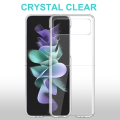 for Samsung Z flip 3 New arrival PC transparent shockproof caseTPU clear phone back cover for Samsung galaxy Z flip 3