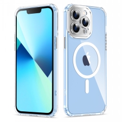 Hybrid TPU Acrylic shockproof Magnetic Wireless Charge Mobile Phone Cover For iphone 11 12 pro max 12 mini Magsafing case