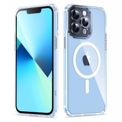 Hybrid TPU Acrylic shockproof Magnetic Wireless Charge Mobile Phone Cover For iphone 11 12 pro max 12 mini Magsafing case