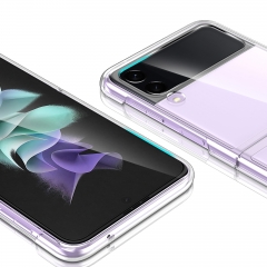 Hard PC Case for Samsung Galaxy z flip 3 5g Clear Phone Case OEM Accessories Transparent Mobile Back Cover for Z Flip 3 Z Flip 4