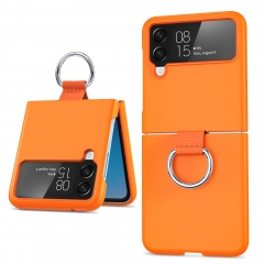 Shockproof Ring folding cell phone case for samsung z flip 4 3 Protective Cover