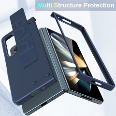 luxury silicon foldable case for z fold 4 3 Wristband phone case For samsung z fold 4