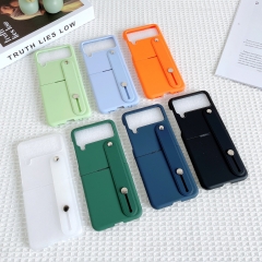 Solid color simple wrist bracket stylish and comfortable mobile phone bags & cases for Z Flip4 zflip4