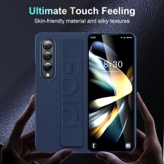 Original For Samsung Z Fold 4 3 Silicone Grip Cover Protective Case For Galaxy Z Fold 4 Fold4 Mobile Phone Cases Fashion Cases
