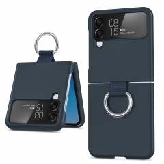 Metal ring holder shockproof phone back cover Z Flip4 zflip4 case smartphone cover for Samsung Galaxy Z Flip 4 case
