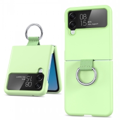 Shockproof Ring folding cell phone case for samsung z flip 4 3 Protective Cover