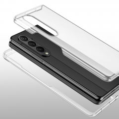 TFor Samsung Z Fold 4 Z Flip 3 Clear Case Luxury PC Transparent Phone Case for Samsung Z Fold 4