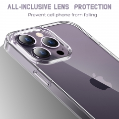 Geili Transparens Cell Phone Etui For Iphone 11 13 14 Series Clear Casing Anti Fall Protective Phone Cover
