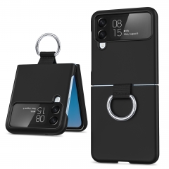 Metal ring holder shockproof phone back cover Z Flip4 zflip4 case smartphone cover for Samsung Galaxy Z Flip 4 case
