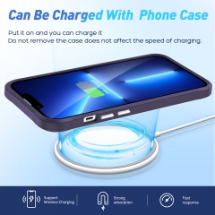 Original Magnetic Wireless Charging Transparent Shockproof Phone Case For iPhone 14 Clear Tpu Pc Phone Cover