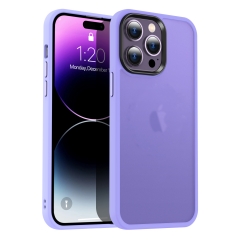 New TPU PC Hybrid Case Shockproof Frosted Matte Translucent Hard Cell Phone Cases For iPhone 14 13 12 Pro Max