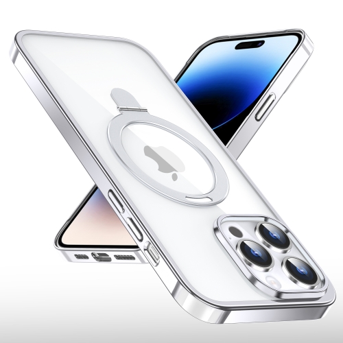 High quality transparent clear magnet phone case with Magsafes Kickstand tpu cover for iphone 11 12 13 14 Pro max magnetic case