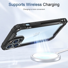 phone accessories wholesale phone case Acrylic transparent Wireless charging case for iphone 13 pro max