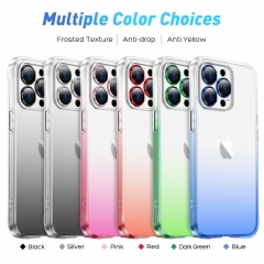 high quality TPU Acrylic Colorful Gradient phone case for iphone 14 plus Apple 13 phone case 12pro max cute smartphone case