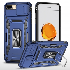Shockproof Kickstand Back Cover Luxury Dome Armor Dirt Shock Waterproof Metal Armor Case for iphone 7 plus for iPhone 8 plus