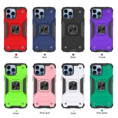 TPU PC Combo Defender Armor Metal Ring Kickstand cover for iPhone 14/14 Pro/14 Pro Max phone accessory