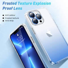 high quality TPU Acrylic Colorful Gradient phone case for iphone 14 plus Apple 13 phone case 12pro max cute smartphone case