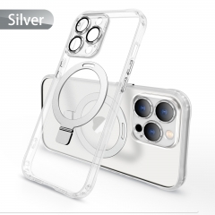 Camera Protection Lens Cover For iPhone 14 13Pro max Phone Case Magnetic Wireless Charging Transparent Cover