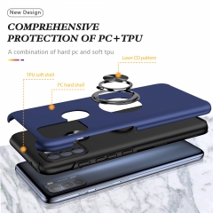 Factory Price Shock Absorption Magnetic TPU PC Phone Case for MOTO G50 Cover with Ring Holder