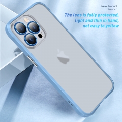 Thick Shockproof Silicone Clear Phone Case For iPhone 14 13 12 11 Pro Max Mini X XS XR 7 8 Plus Lens Protection Case Back Cover