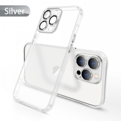 Thick Shockproof Silicone Clear Phone Case For iPhone 14 13 12 11 Pro Max Mini X XS XR 7 8 Plus Lens Protection Case Back Cover