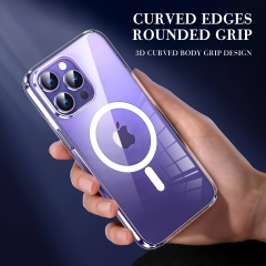 High permeability magnetic suction case accelerated charging light and thin mobile phone cases for iphone 11 12 13 14 pro max
