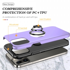 Hybrid Hard Plastic Shockproof Bumper Mobile Back Cover For iPhone 11 12 13 14 Pro Max Kickstand Phone Case