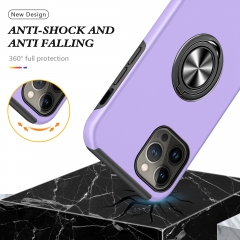 For Iphone 14 14 pro 14 pro max Soft Tpu +PC Anti Shock Ring Holder Phone Case