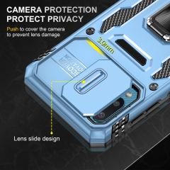 For Motorola Samsung A02/M02 case shockproof ring Slide Camera Lens Protection Phone Back Cover kickstand Phone Case