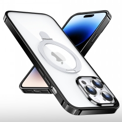Redian Aluminum alloy Ring Holder Luxury Case For iPhone 13 14 Pro Max Magnetic Wireless Charging Shockproof Metal Phone Cover