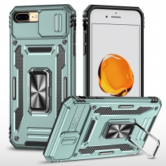 Shockproof Kickstand Back Cover Luxury Dome Armor Dirt Shock Waterproof Metal Armor Case for iphone 7 plus for iPhone 8 plus