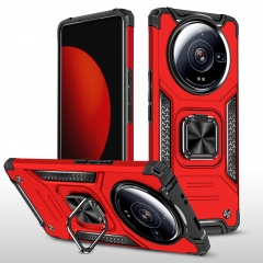 Hot Selling Shockproof Bracket Ring Holder Car Magnetic Armor Series Phone Case for XiaoMi 12 Ultra case