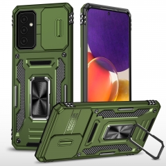 For Samsung A82 Shockproof Case Hard 2 in 1 slide camera kickstand phone cover for samsung A82