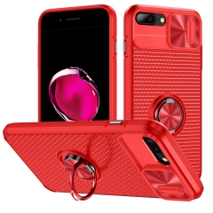 Launch Armor Slide Window Push Full Camera Lens Protection Ring Phone Case For iPhone 7 plus