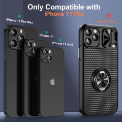 For iPhone Slide Camera Lens Protect push window Phone Case for iPhone 11 Pro case phone