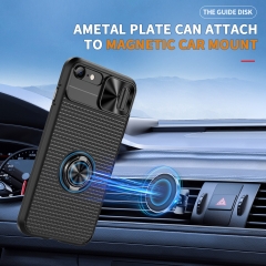 Camera Protector heavy duty cover For iPhone 7 Slide Push Window Magnetic Suction Case